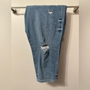 NYT ELOQUII Gena Fit Stretch Denim Mom Jeans, size 24